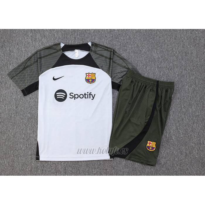 Chandal del Barcelona Manga Corta 2023-2024 Gris - Pantalon Corto